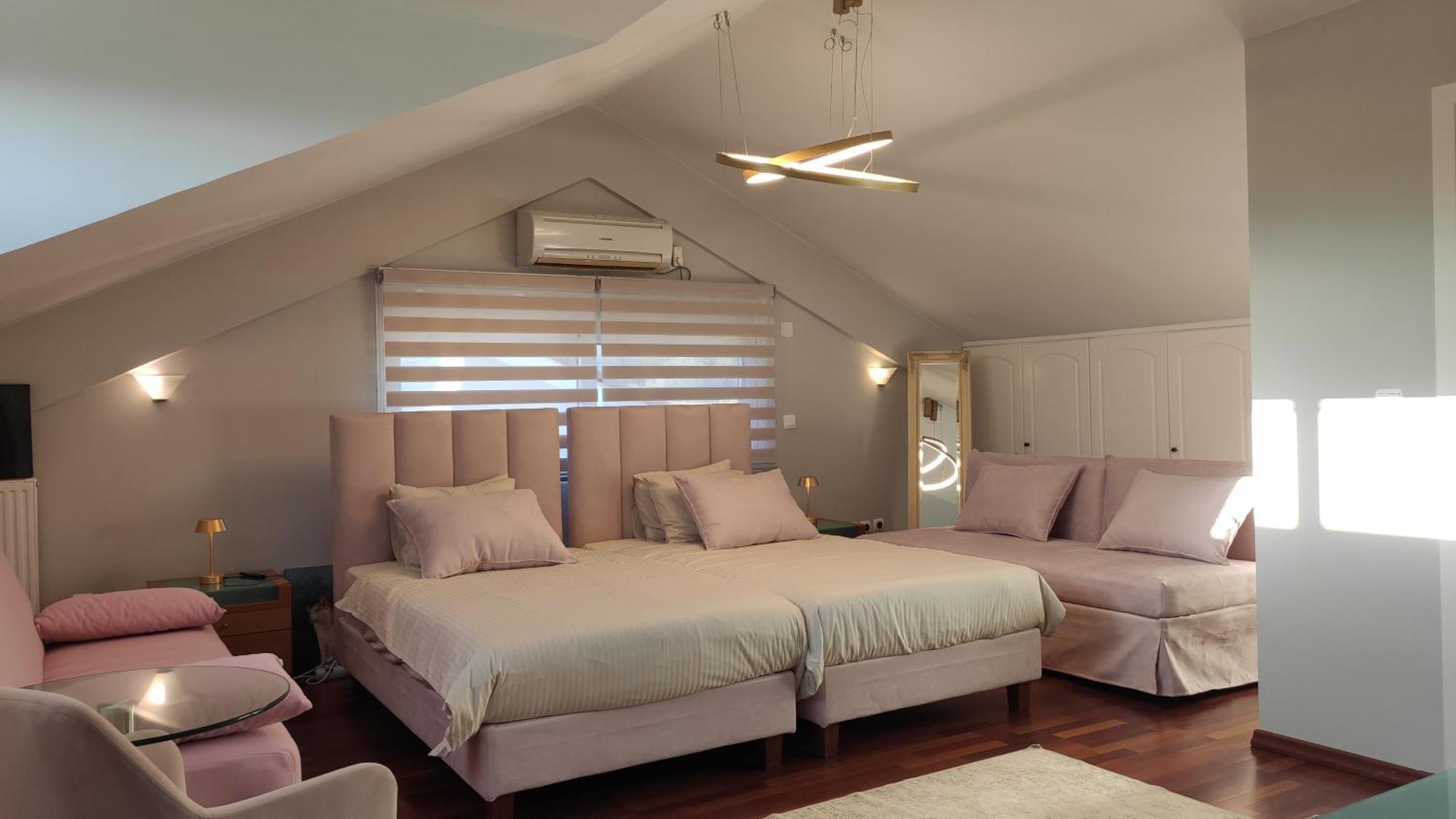 Beautiful Maisonette With A View To The Mountains And The Sea Agia Marina  Eksteriør billede